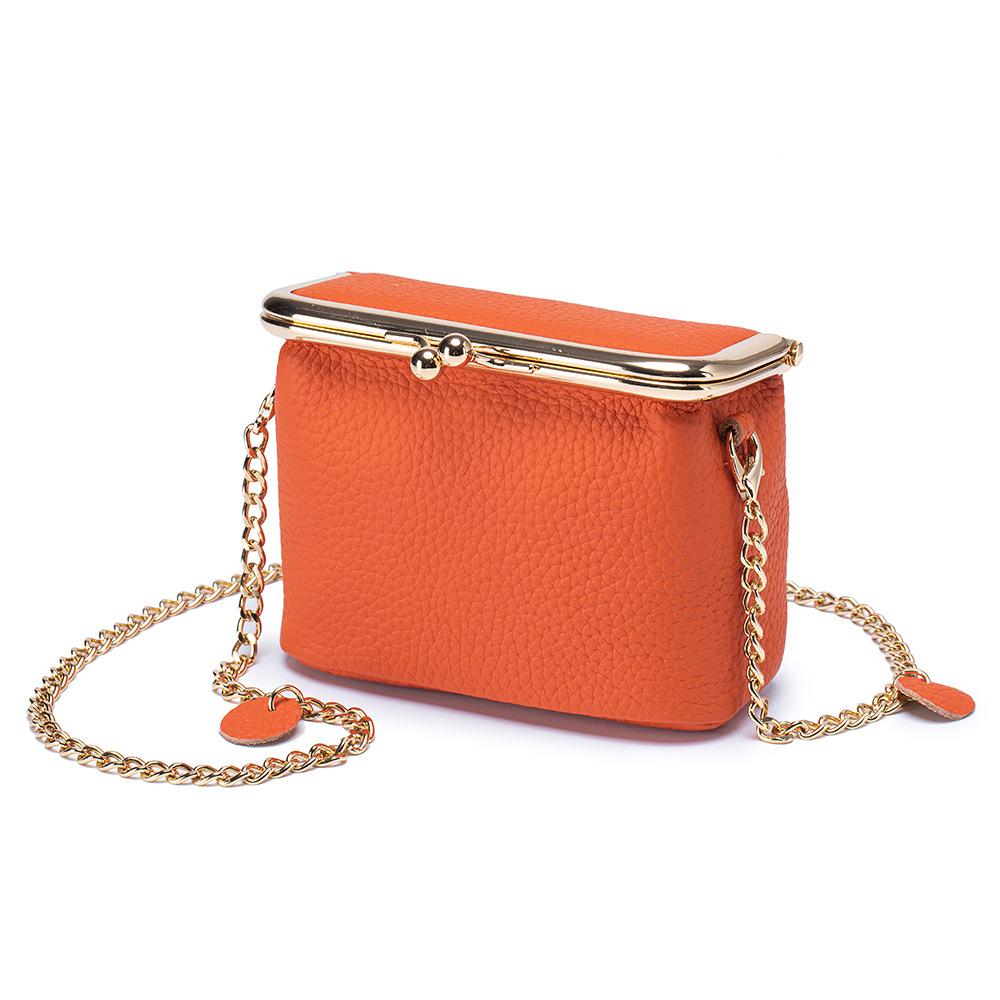 Fashion Women's Chain Bag Portable Shoulder Crossbody Bags Genuine Leather Multi-functional Storage Bag with Large Capacity