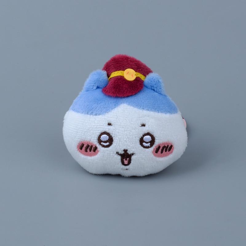 Train Conductor Chiikawa Hachiware Usagi Plush Brooch Toy Stuffed Doll Gift Kids