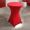 Yousheng Cocktail Table Cover Solid Color Design High Elastic Oil-Proof Universal Fit Simple Installation Round High Top Table Cloth
