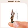 1/64 Scale Short Sleeves Model Mini Stylish Man Figure Role Play Dioramas Resin Fashionable