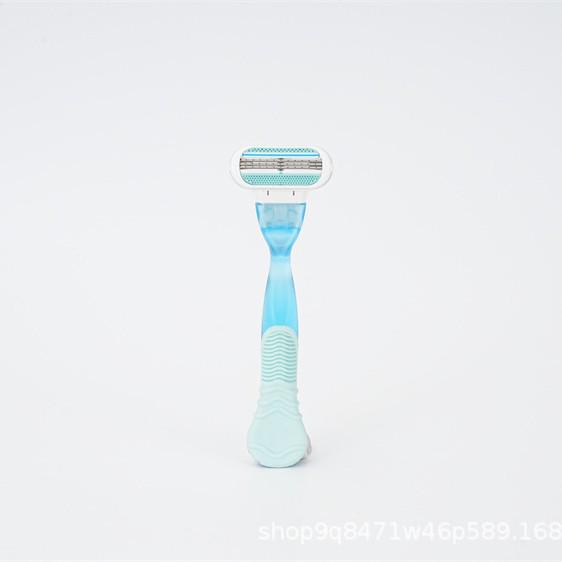 Женская трехслойная бритвенная ручка для бритья подмышек и волос на ногах Blue Holder