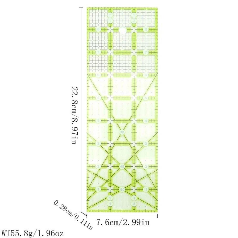 Acrylic Sewing Ruler Transparent Fabric Cutting Ruler New Quilting Ruler Measurement Guide