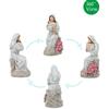 Artistic Religious Mother Son Statue Resins Figurine with LED Light Nursery Decors Mother Day Present For New Mom