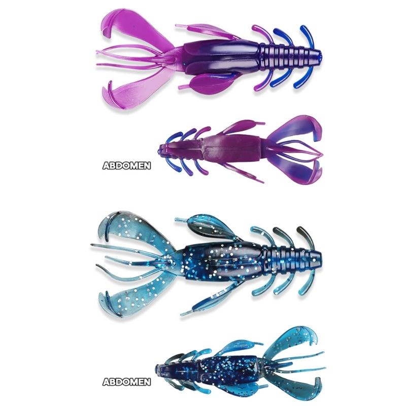 Soft Baits Crawfish Lures Artificial Fishing Baits Lure 10cm 10g Shrimp Swimbait Fishing Tackle 4pcs