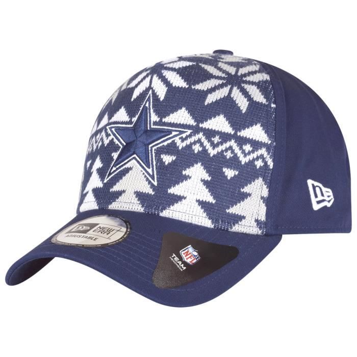 Casquette Trucker - New Era - NFL Dallas Cowboys - Motif Noël - Snapback réglable - Hiver