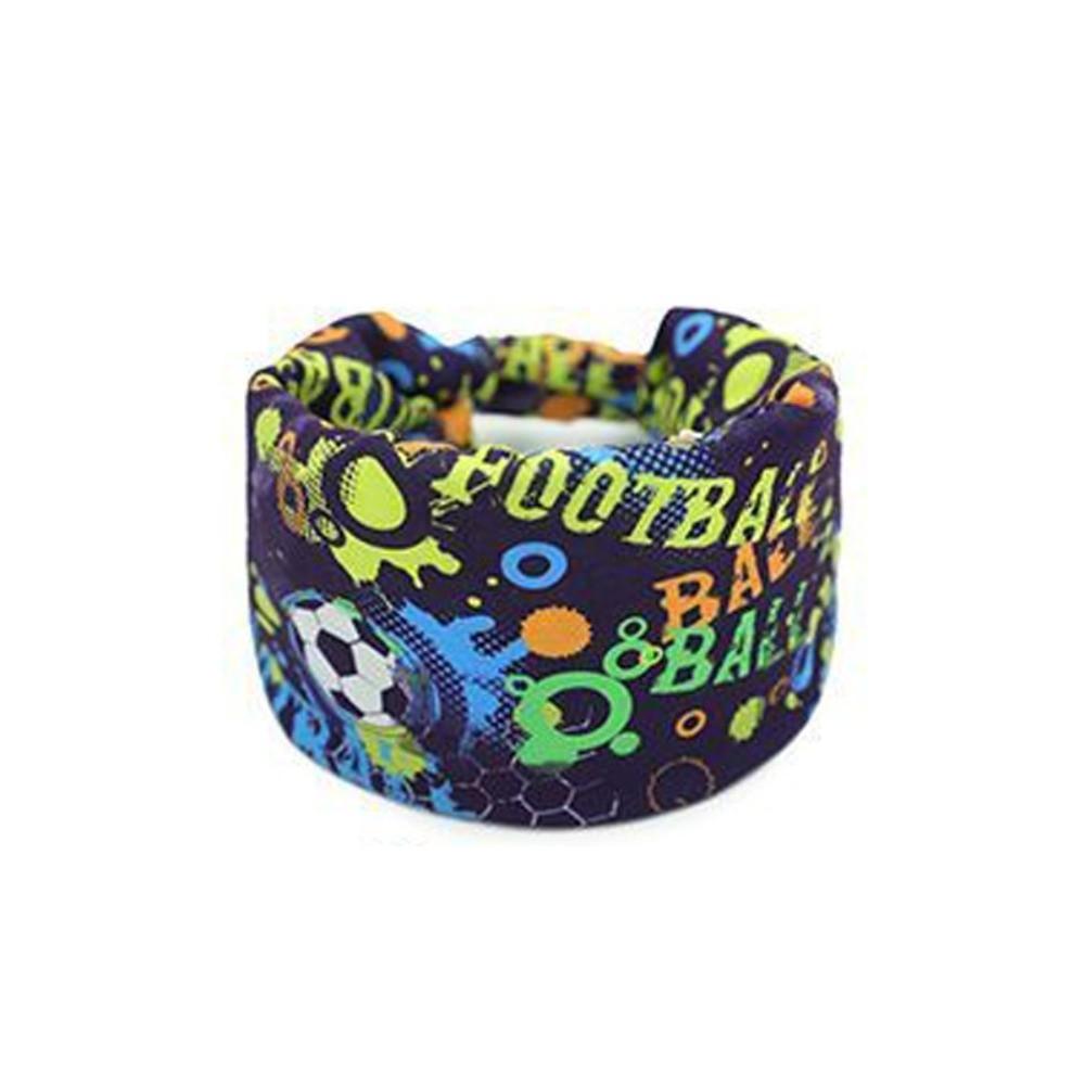 

Football Print Sports Headband Bohemian Style Vintage Knot Yoga Headband Elastic Turban Wide Design Hair Accessory