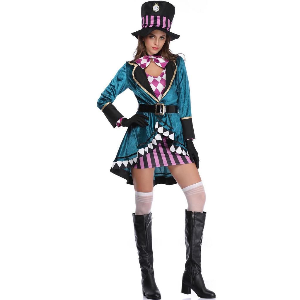 Plus Size Halloween Female Magician Costume (S-XXL)