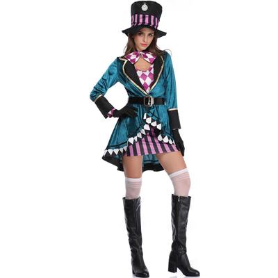 Dámský kostým kouzelnice pro plnoštíhlé na Halloween (S-XXL)
