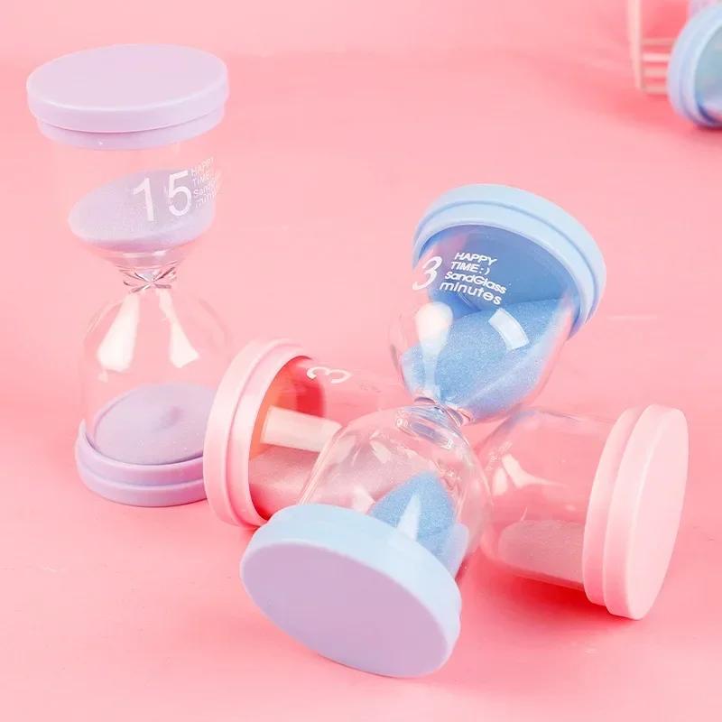 Hourglass Set 1-60 minutes Creative home Chronograph ornaments Plastic safety Sand Clock Hourglass for Children Kids Gift 1pcs