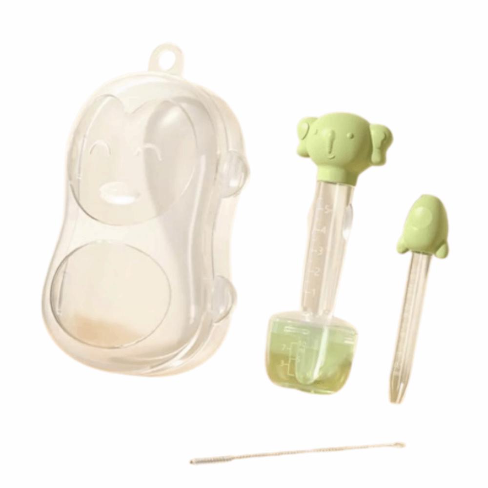 

5Pcs/Set Cute Baby Squeeze Medicine Dropper Cartoon Shape Newborn Dropper Medicine Feeder Newborn зелёный