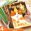 A5 Cartoon Cute Car Line Book B5 High-value Notebook Thickened Horizontal Line Notepad Student Prize Book