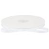 [Tekdeere]Width 9mm Solid White Grosgrain Ribbon, Perfect for Gift Wrapping, Sewing, Hair Accessories, Wedding Decorations - 91m/roll
