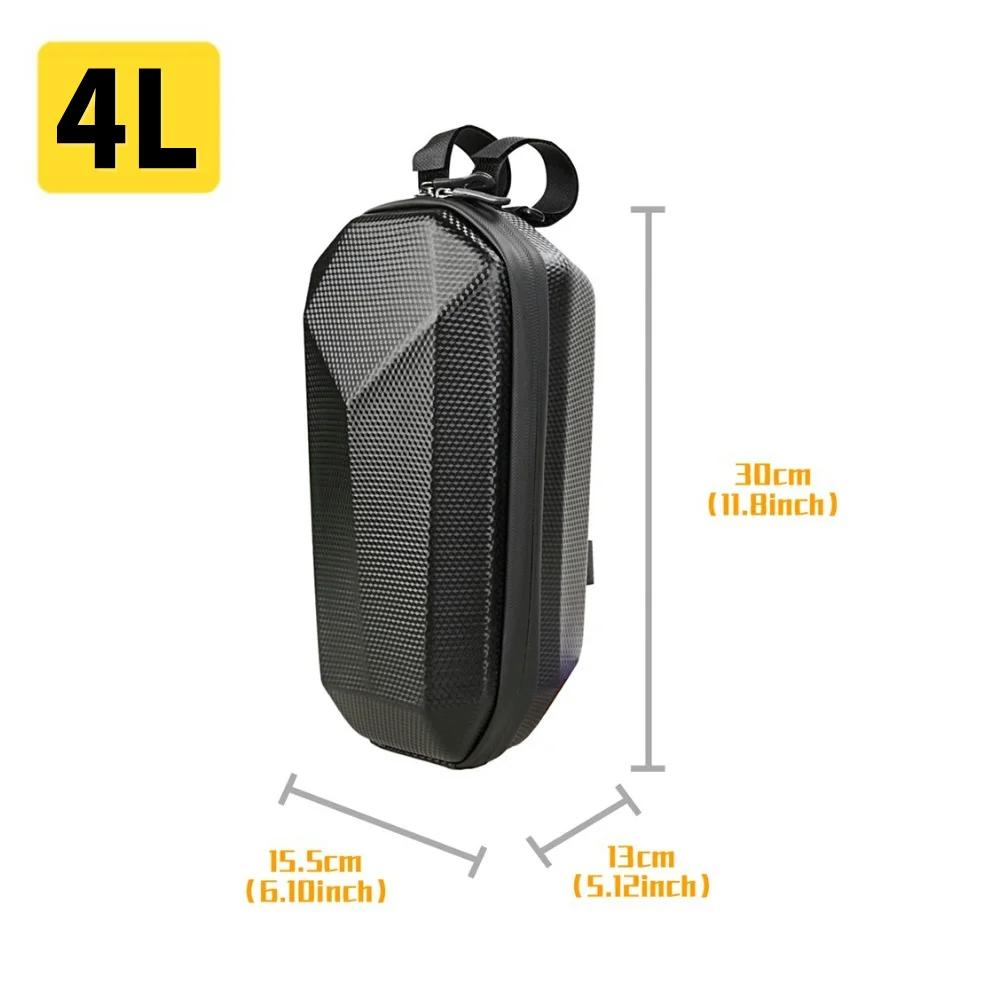Bolsa para Patinete Eléctrico de 2/3/4L Accesorios para M365 PRO 2 KUGOO M4 Bolsa Delantera Impermeable para Patinete Bolsa para Vehículo Eléctrico Bolsa para Bicicleta