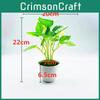 Artificial Green Plant Pot With Fabric Leaves For Home Decor And Office Display