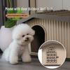 Rainproof Insulated Semi-Enclosed Small Dog House for Indoor/Outdoor Use