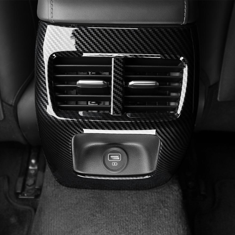 Vehicle Interior Trim Accessories Rear Air Vent Decorative Frame Covers ABS Material For Hyundai Sonata DN8 2021-2024 LHD RHD