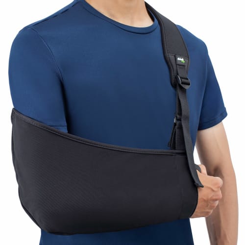 

Arm Sling Air - Lightweight, Breathable, Ergonomically Designed Medical Sling for Broken & Fractured Bones - Adjustable Arm, Shoulder & Rotor Cuff Sup