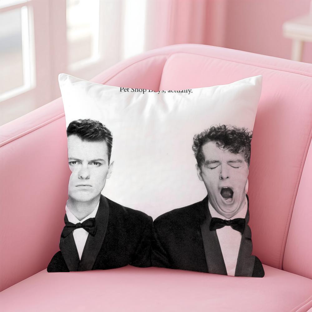 

P-Pet Shop BoysS Cushion Cover Home & Car Multi-Scene Pillow Cover - Reversible, Soft & Durable for Daily Use 30cmx30cm