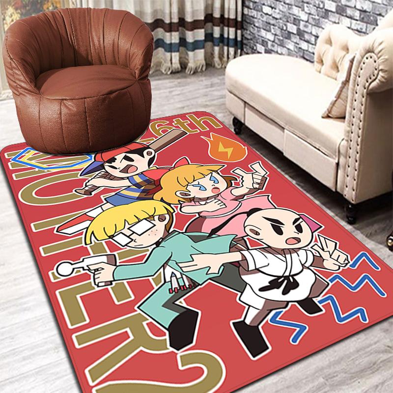 Retro Video Game Characters Rug Floor Mat for Living Room or Bedroom Soft and Comfortable Carpet a Gift for Birthday and Holiday.
