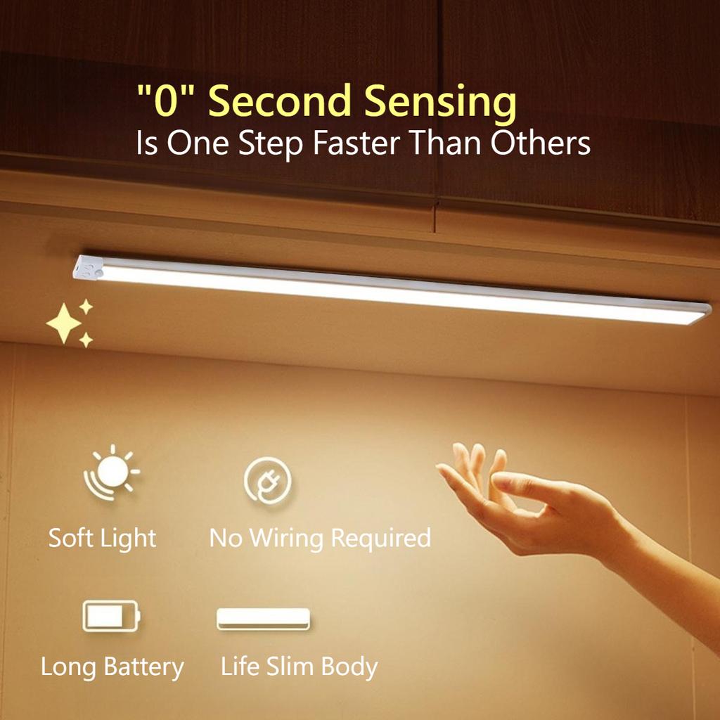 3 sizes, three color adjustable LED motion sensor, night light, cabinet light, home decoration, rechargeable energy-saving light