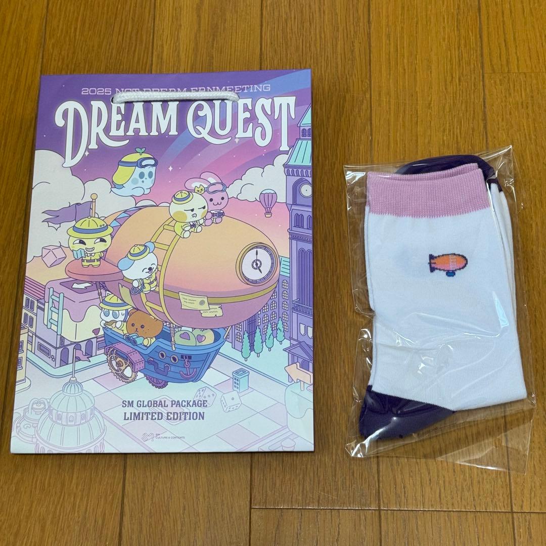 [USED] NCT DREAM fan meeting global pack paper bag, socks