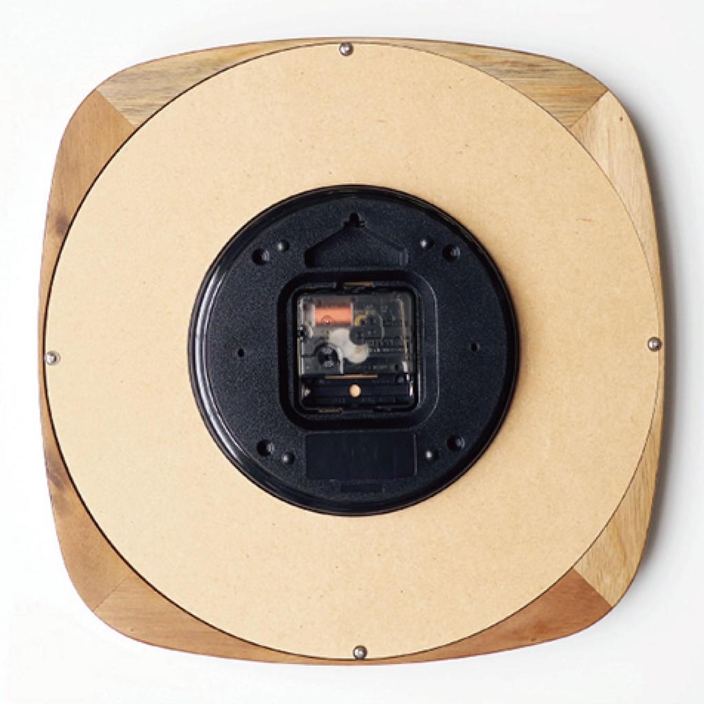 Interform Wall Clock Mauritz Wood Gold Sweep Movement CL-3932 30.5cm