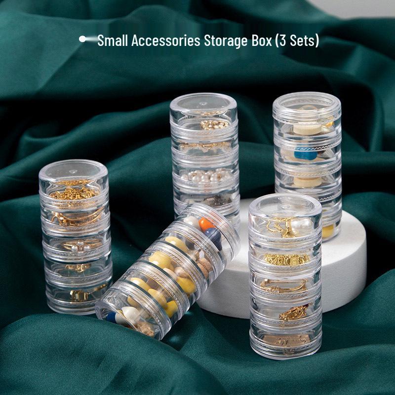 Mini Portable Jewelry and Cosmetic Organizer Box for Accessories