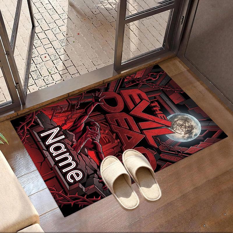 Custom Name Personalized The Evil Dead Print Carpet, Versatile Home Decor Rug, for Playroom, Apartment, Balcony, Entryway, Hallway Gift