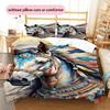 1PC Horse Bedding Quilt Set Quilt Cover Pillowcase Home Decoration Birthday Gift (1 * duvet cover + 2 * pillowcase, without core)