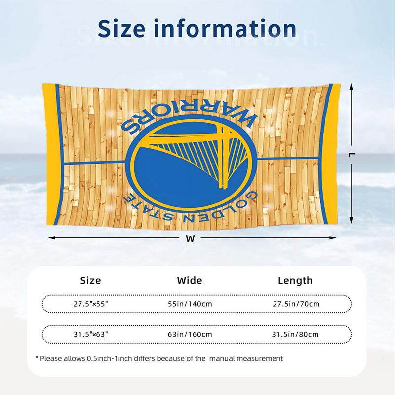 Golden State Warriors (14) Theme Beach Towel Sand Resistant Soft And Comfortable Suitable For The Pool Camping Yoga And Diving A Travel