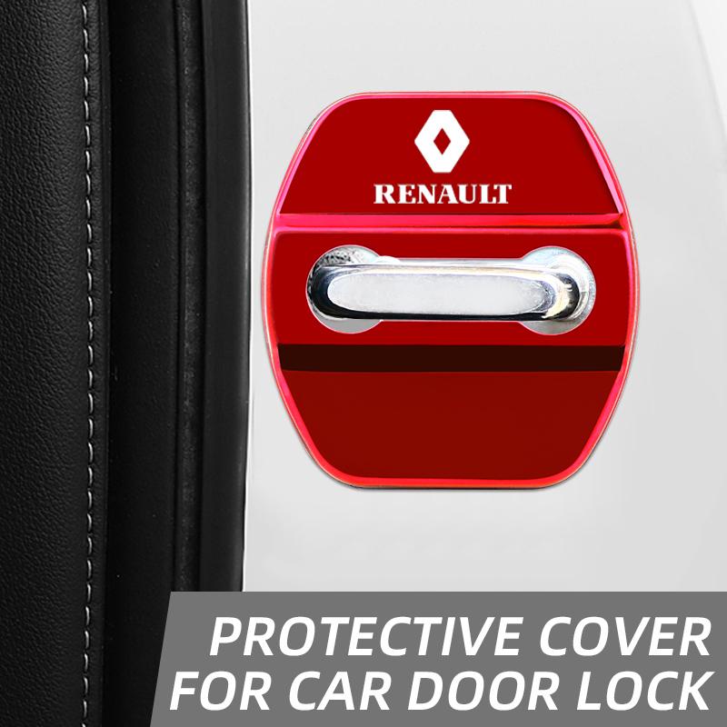 Interior Stickers For Renault Koleos Duster Megane 2 Logan Clio Kadjar Car Door Protective Decoration Car Styling Door Lock Cove