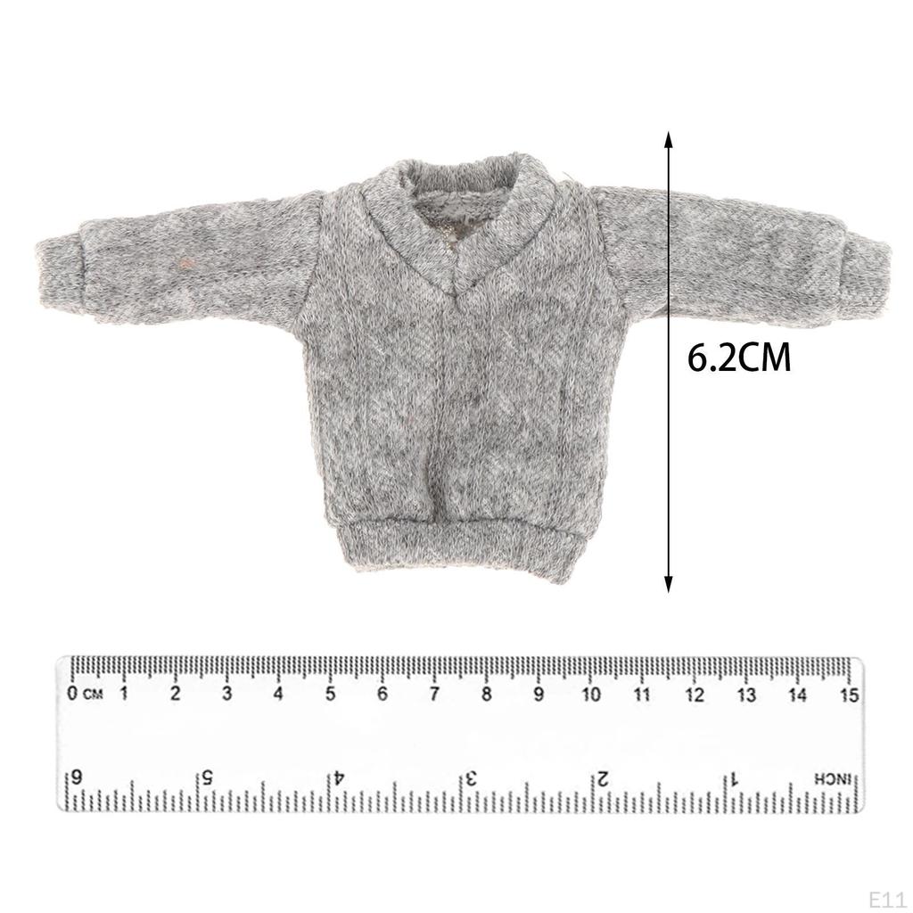 1/12 Action Figures Sweater Female Figure Clothing Accessories Cosplay Soft Model Stylish 6 Inch