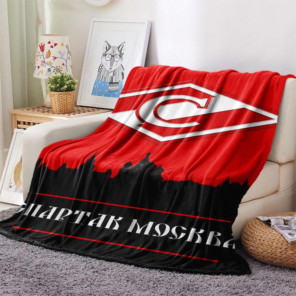 1PC  Spartak Moscow Fight Blanket, High quality Comfortable for All Seasons, Home Decor, Warmth and Comfort