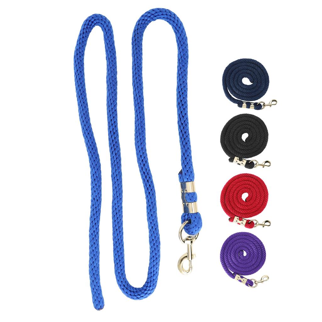 2m Horse Lunge Line Anti Breakage Rope Anti Slip Grip Horse Training Rope with Hook for Walking Hand