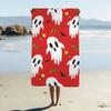 Halloween Cartoon Geister Kürbisse Fledermäuse Strandtuch Badetücher Mikrofaser Schnelltrocknend Sandfrei Strand Yoga Spa Fitnessstudio Pool