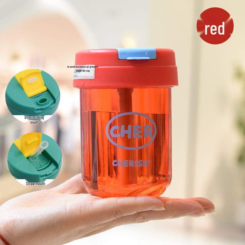 Kids' Large Capacity Straw Water Cup - Summer Design for Boys & Girls