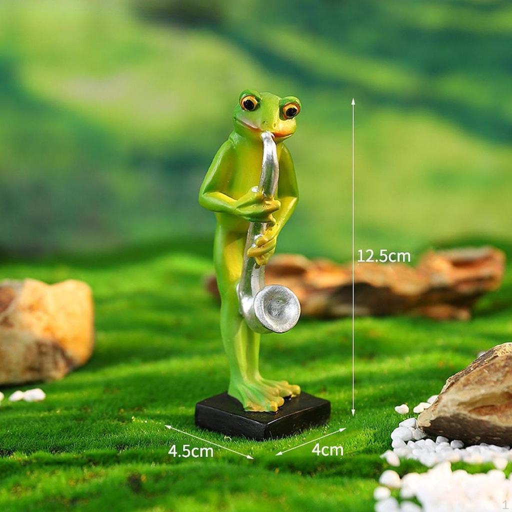 Animal Sculpture Frog Statue Decorative Versatile Gifts Ornament Figurine for Entrance Indoor Table