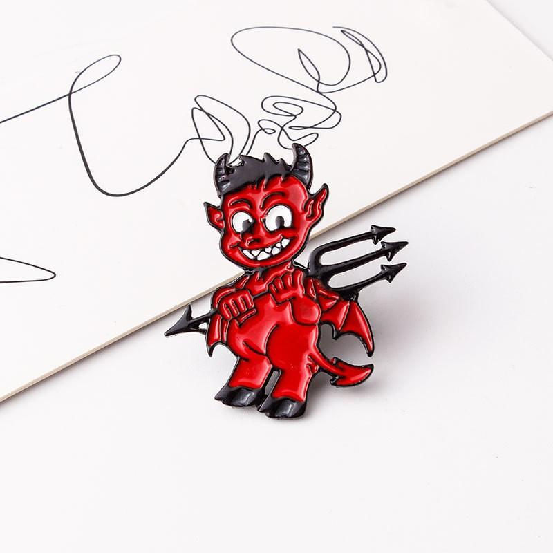 Halloween Creative Cartoon Character Alloy Drip Oil Brooch Badge