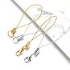 20pcs/lot Polyester Lanyard Double Ring Lobster Clasp Rope Keychains Cellphone Hook Keyring Bag Accessories For Key Ring Making