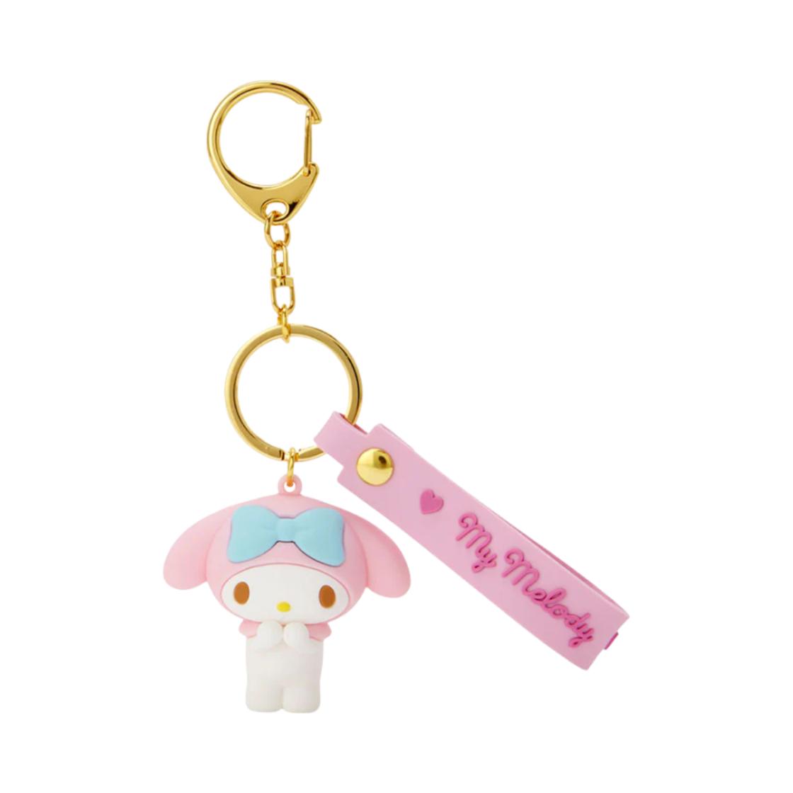 Sanrio My Melody Signature Keychain White Pink ONE SIZE