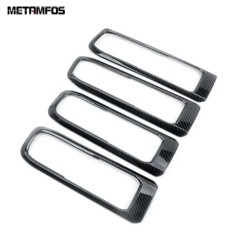 Interior Accessories For Ford Explorer     Carbon Fiber ide Door Handle Bowl Cover Trim Sticker Car Styling
