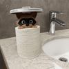 Adorable Animal Design Raccoon Toilet Paper Holder No Drilling Required Funny Animal Decor  Home