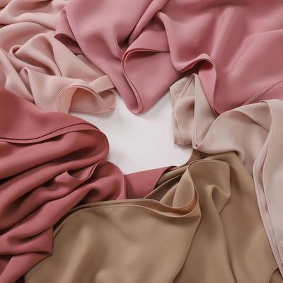 Foulard Long Couleur Unie Foulard Ethnique Résistant aux Plis Pour Malaisie Indonésie