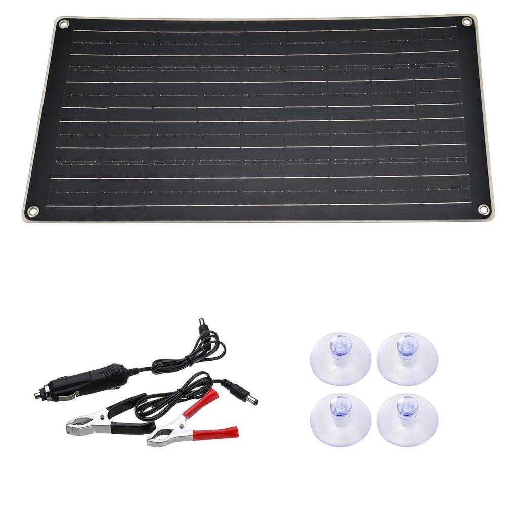 Monocrystalline 40W 12V/18V Solar Panel with Black Backsheet and Photovoltaic Controller