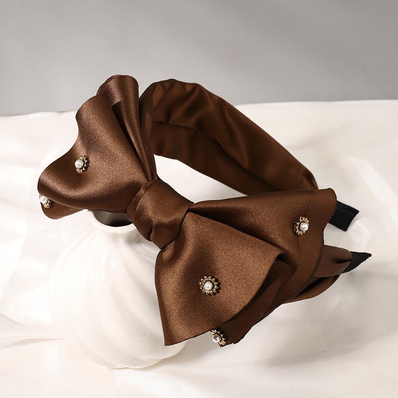 Fashion Satin Big Bow Rhinestone Hairbands Headbands Ornament Accessories For Women Hair Accessories