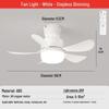 Walnut Chinese Style Ceiling Fan Light – Silent, Full Spectrum for Living Room and Bedroom