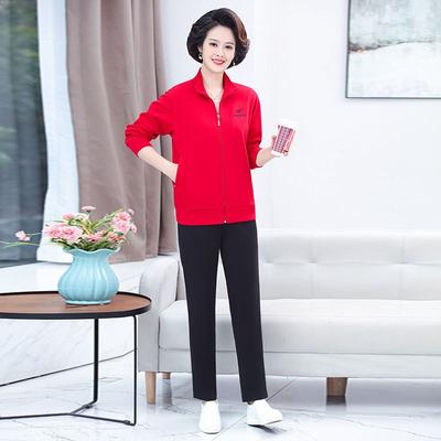 Women's Spring  Fashion Sportswear Suit Casual Running One-piece Sweatshirt Two-piece Suit
