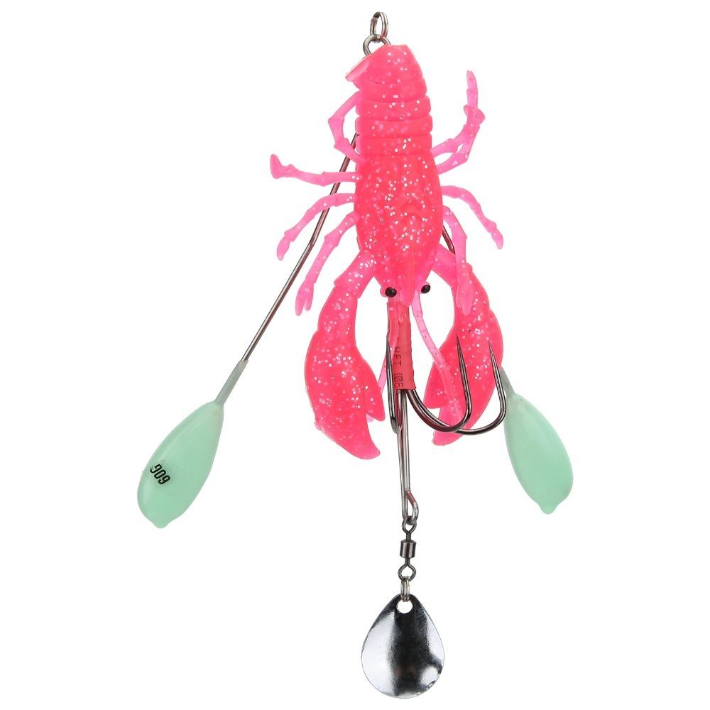 with Hook Artificial Lobster Lure 11.2cm 102g Fishing Lure Bait Deep Sea Trolling Bait  For Trout