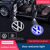 2pcs HD Led Welcome Light Car Door Projector Lamps For Volkswagen VW Polo Golf T5 Caddy T4 Touran GTI Passat Scirocco Tiguan GTD