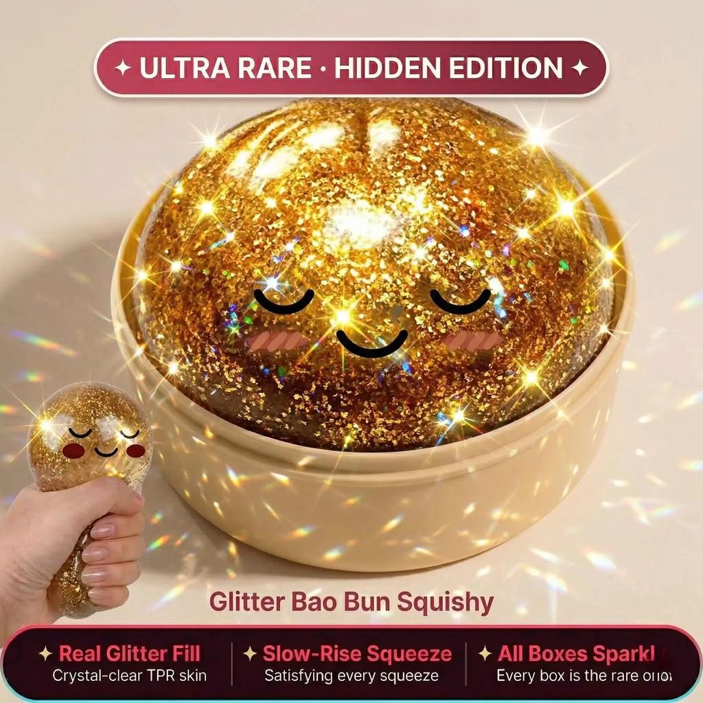 Shiny Dumpling Colorful Stress Relief Balls Easter Gift Box Fillers Stretchable Office Desk Decorative Dumpling Mystery Box